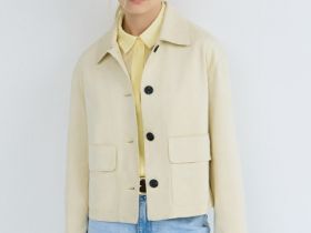 Куртка из искусственной замши, Желтый