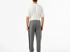 Мужские хлопковые спортивные брюки Lacoste свободного кроя