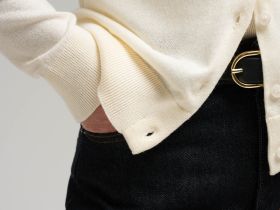 Кардиган прямого кроя с шерстью