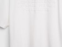 Футболка с объёмным принтом, Белый