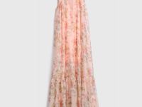 Платье А-силуэта с принтом, Оранжевый