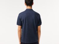 Мужское поло L.12.12 из меланжевой ткани