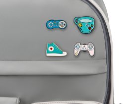 Набор металлических значков MESHU "Gamer's set", эмаль, 4 шт
