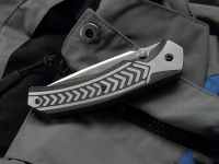 Полуавтоматический складной нож Lift Off 2, CRKT 6820, сталь AUS-8, рукоять термопластик Zytel®/сталь