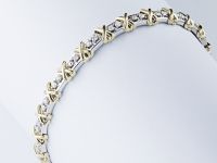 Браслет из белого золота с бриллиантами э4801бр06200905