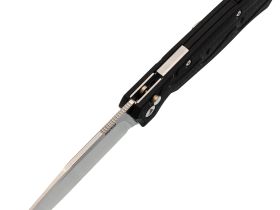 Складной нож SRM 221X-GB satin сталь 14C28N, рукоять Black G10/CF