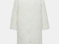 Утепленное пальто А-силуэта с капюшоном