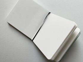 Скетчбук для акварели Potentate 120х120 мм 24 л 300 г, хлопок, гладкая, с резинкой