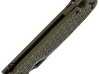 Складной нож Daggerr Piranha olive BW DL, сталь 8Cr14MoV, рукоять FRN