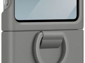 Чехол Samsung Silicone Case для Z Flip6/Flip7 FE Серый