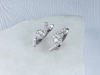 Серьги из белого золота с бриллиантами э0901сг11190050