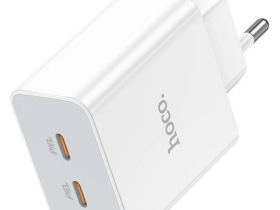 Сетевое зарядное устройство Hoco (C108A) Leader PD 35W/QC3.0 charger (EU) (белый)