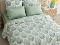 Постельное белье Модико (зеленые листья) I