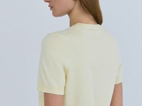 Джемпер с коротким рукавом, Желтый