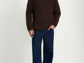 Джемпер с рукавом реглан и округлой горловиной