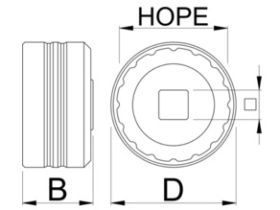 Съемник кареток типа Hope Unior 1671.HP (красный)
