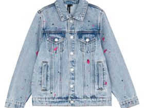 Куртка текстильная джинсовая для девочек