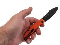 Складной нож Sanrenmu 7315-GJ, сталь 12С27, рукоять G10, оранжевый