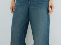 Джинсы со средней посадкой, Синий