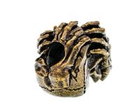 Бусина для темляка "Череп с руками", латунь