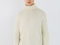 Свитер с содержанием шерсти, Бежевый