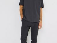 Брюки из твила, Серый