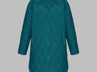 Утепленное пальто с капюшоном