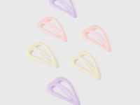 Набор заколок клик-клак для девочек, 6 шт., Мультицвет