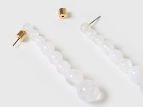 Серьги женские, Белый