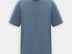 Базовая футболка из хлопка прямого силуэта