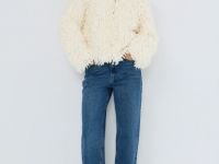 Кардиган с бахромой, Бежевый