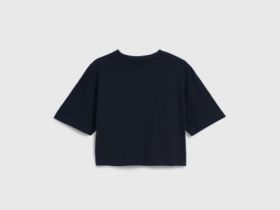 Свободная футболка для девочек, Черный