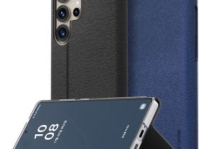 Чехол Araree Bonnet Stand для Galaxy S25 Ultra кожа синий