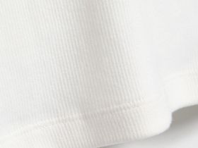 Приталенный лонгслив в рубчик, Бежевый