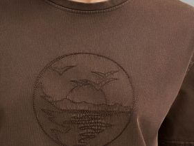 Футболка свободного кроя с эффектом варки