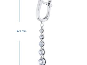 Серьги из белого золота э4712сг09140700