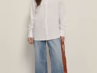 Базовая рубашка из льна и вискозы
