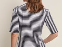 Футболка в полоску приталенного силуэта