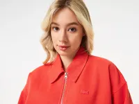 Женская джинсовая куртка Lacoste свободного кроя