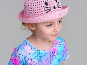 Шляпа текстильная для девочек