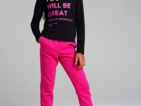 Брюки трикотажные для девочек