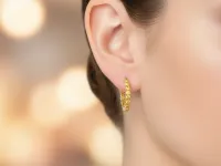 Серьги из желтого золота с сапфирами э0302сг07250371