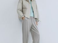 Брюки Baggy из искусственной замши, Серый