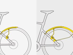 Крыло для велосипеда заднее для шоссейного велосипеда Topeak TetraFender R2 (черный)