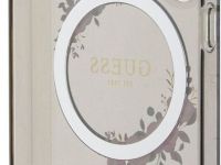 Чехол Guess Flowers Wreath MagSafe для Galaxy S24+ черный