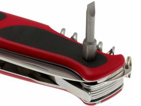 Нож перочинный Victorinox RangerGrip 174 Handyman, сталь X55CrMo14, рукоять термоэластопласт, красно-чёрный