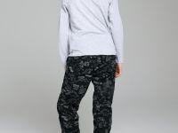 Брюки текстильные джинсовые утепленные флисом для мальчиков