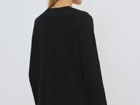 Базовый лонгслив, Черный