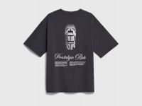 Футболка оверсайз с принтом для мальчиков, Серый