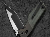 Складной нож Bestech Knives Cetus, сталь M390, рукоять микарта, зеленый